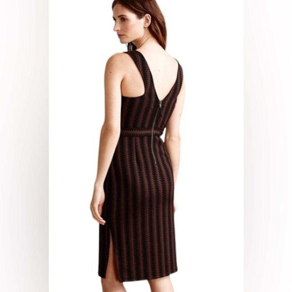 Anthropologie Maeve Meridian Textured Knit Pencil Sheath Dress - Brown - Small - Picture 7 of 12